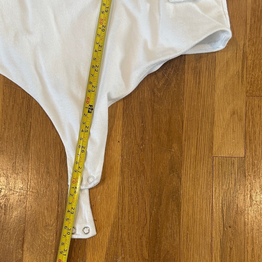 *last chance* nuuds | Women’s White Long Sleeve Bodysuit - Picture 5 of 16